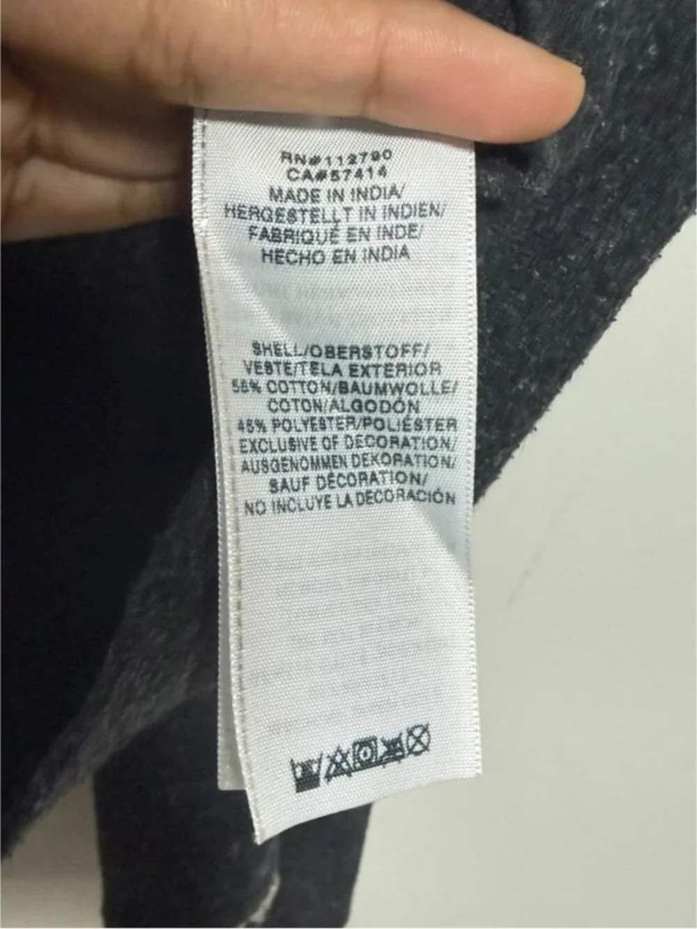 True Religion Zip-Up Hoodie Charcoal Gray Contrast Stitch Logo Size Large